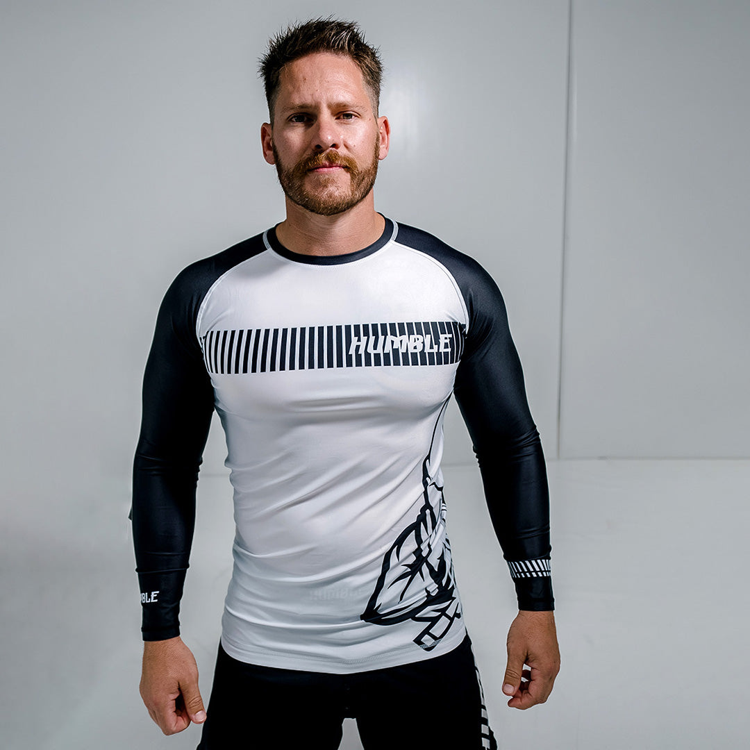 Long Sleeve White Rank Rash Guard