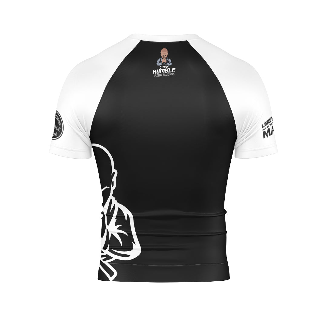 Short Sleeve White Rank Rash Guard