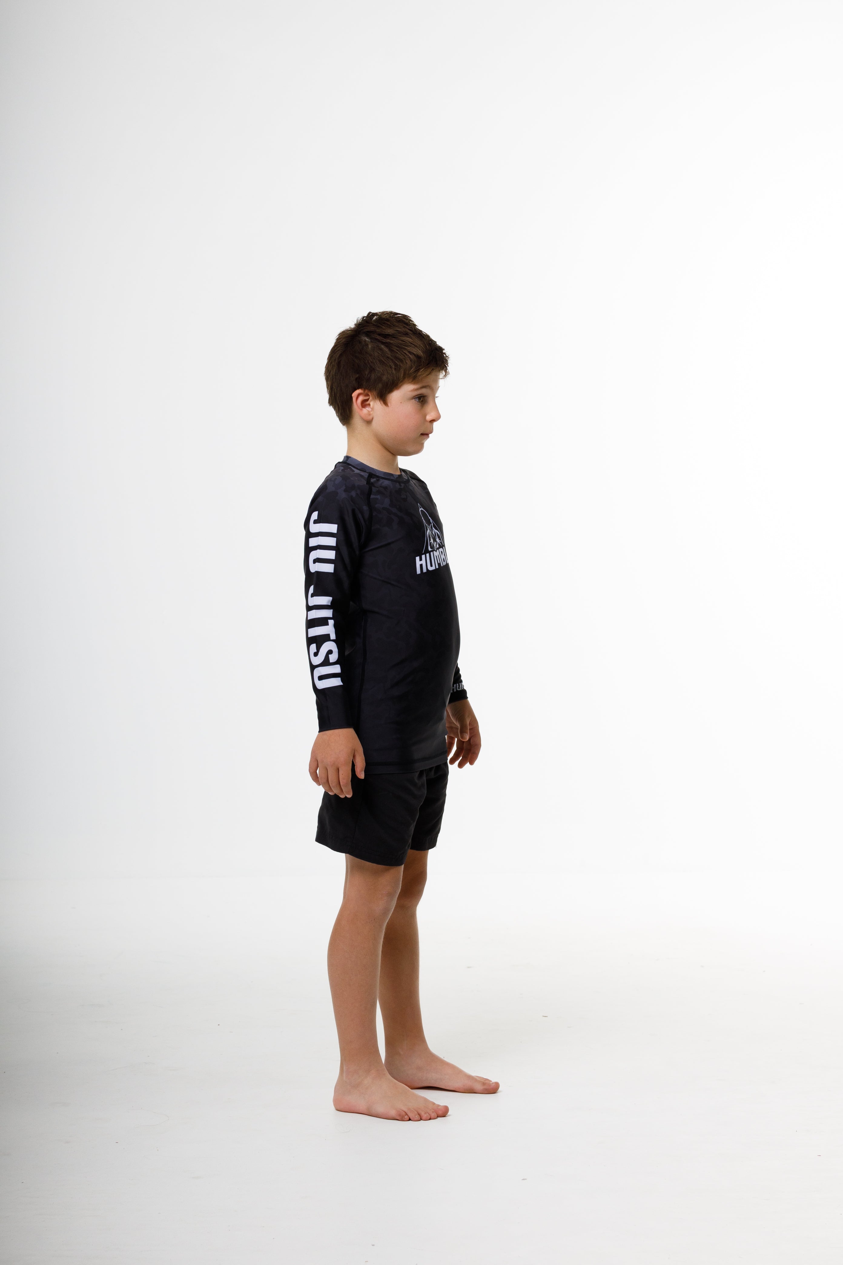 Kid's Black Camo Rash guards